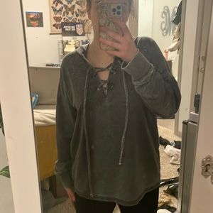 Forever 21 Grey Hoodie Shirt